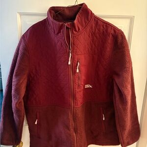 Eddie Bauer Maroon Fleece Jacket